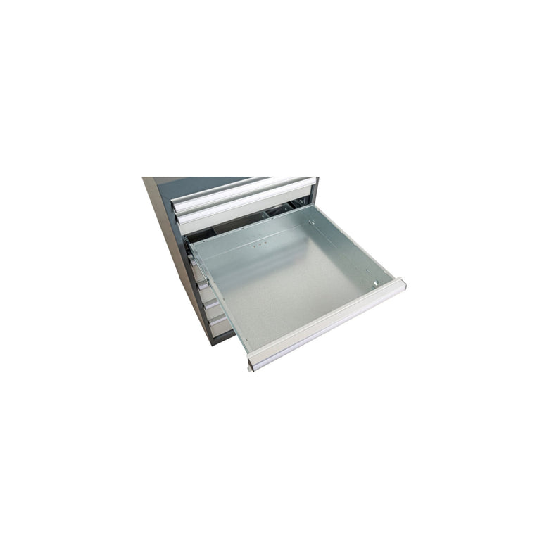 STIER Werkbank BxTxH 2000x600x1060 mm mit 1 Schrankgehäuse der Breite 700 mm RAL
