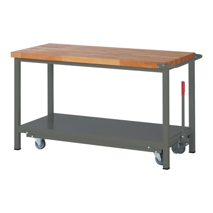 STIER Premium workbench with abs. chassis WxDxH 1500x700x880 mm