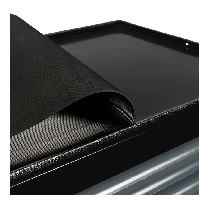STIER Black workshop trolley equipped with 223 tools in soft foam insert