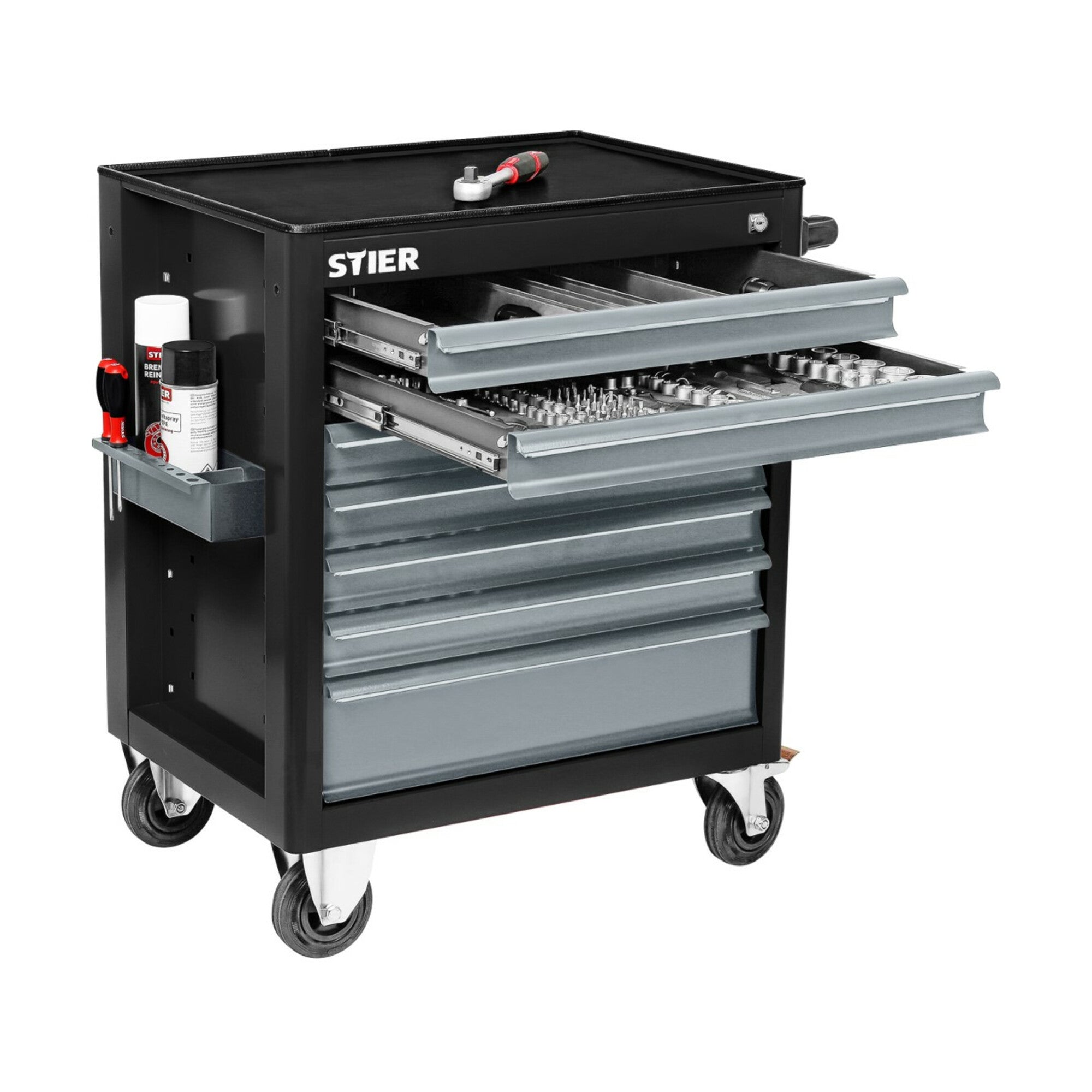 STIER workshop trolley BLACK