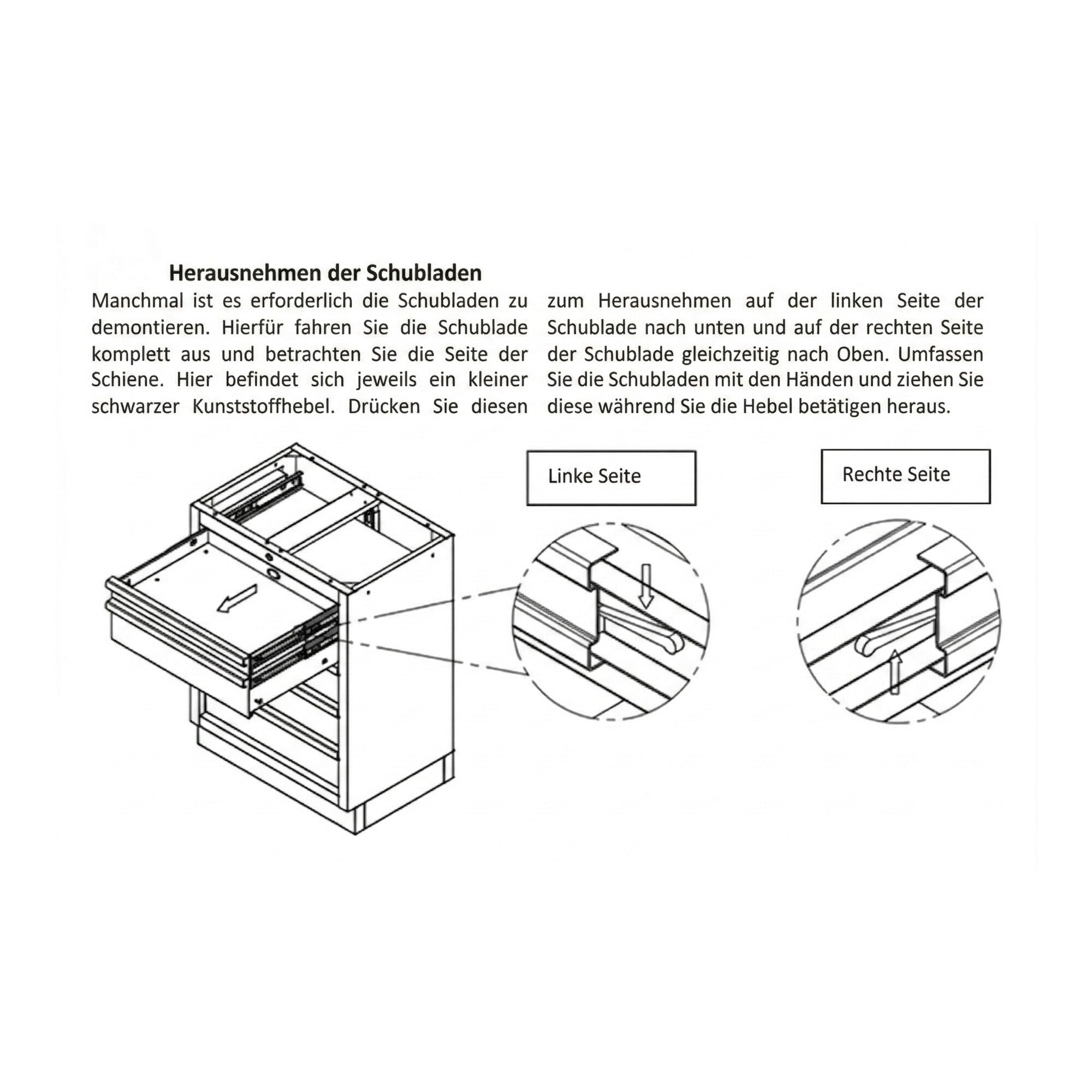 STIER workshop trolley attachment empty 3 drawers easy assembly on tool trolley