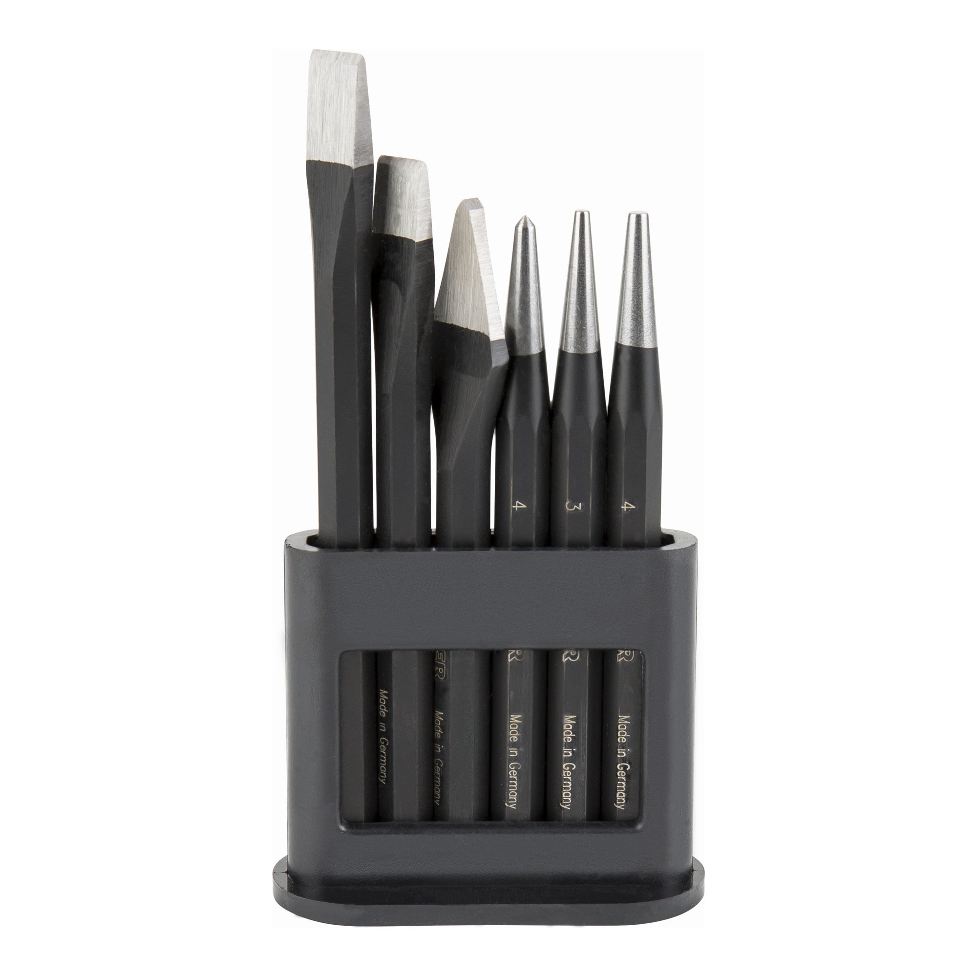 STIER Robust+ 6-piece tool set (chisel/center punch/punch punch)