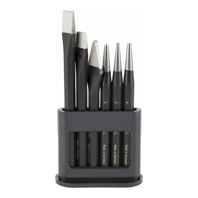 STIER Robust+ 6-piece tool set (chisel/center punch/punch punch)