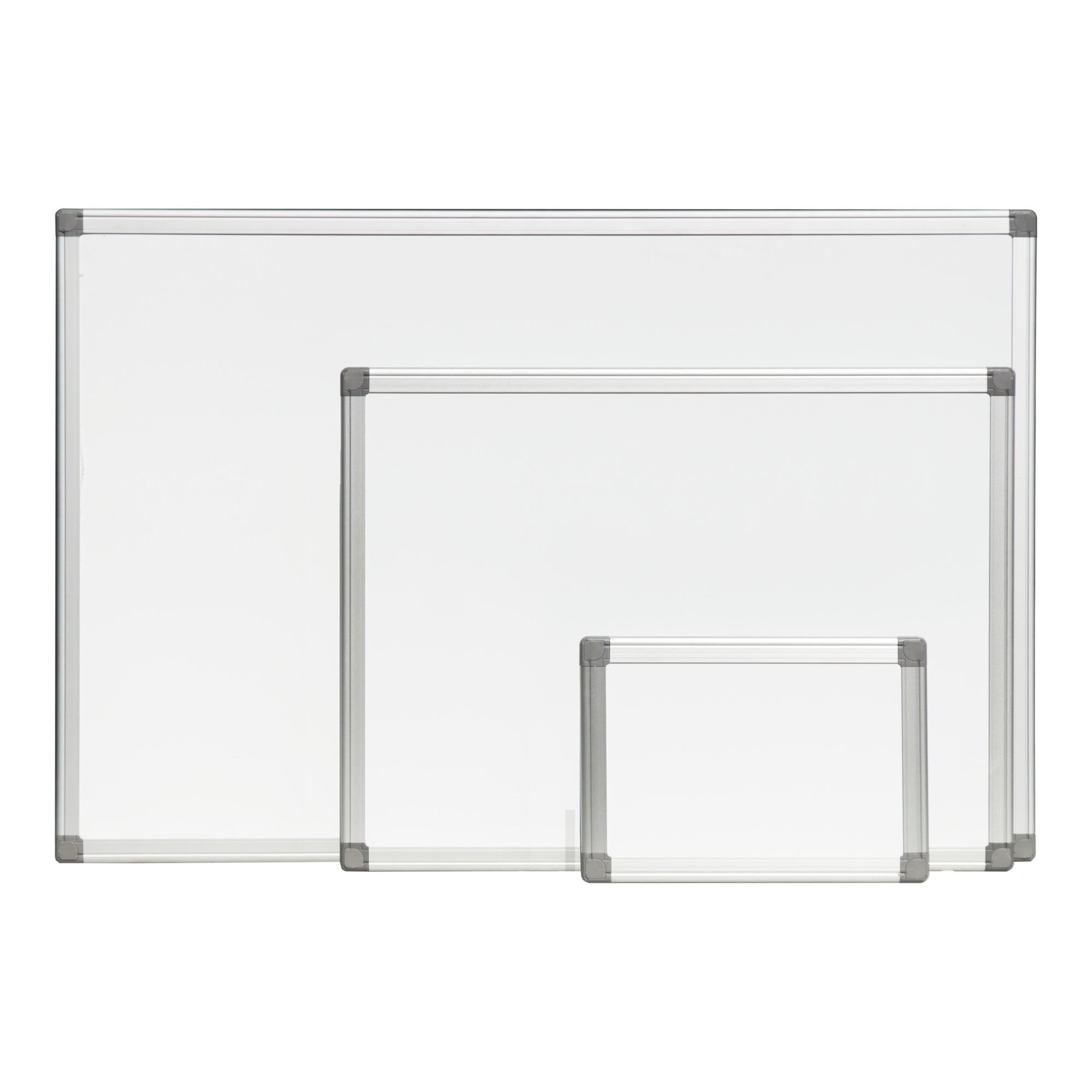 STIER Whiteboard magnetisch mit Alu-Rahmen