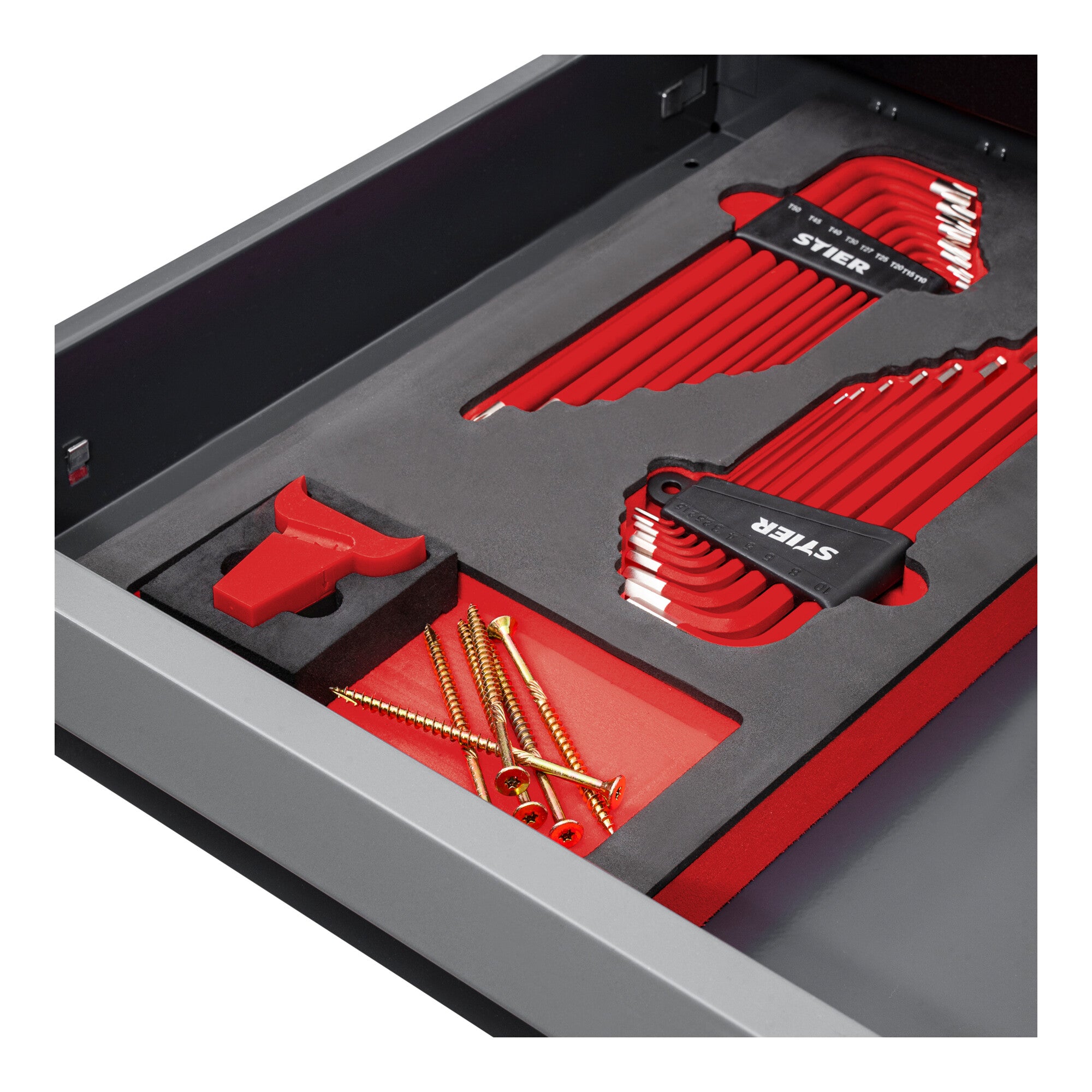STIER Allen key set 6KT/TX 18-piece in soft foam insert (EVA)
