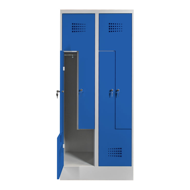 STIER Z-locker Premium with base 4 compartments cylinder lock
