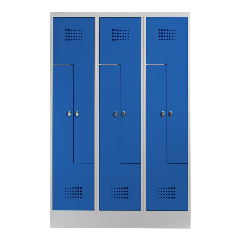STIER Z-locker Premium with base 6 compartments turn lock