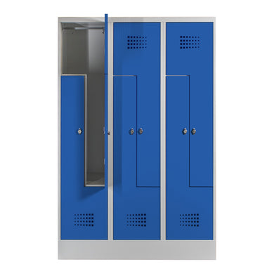STIER Z-locker Premium with base 6 compartments turn lock