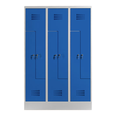 STIER Z-locker Premium with base 6 compartments cylinder lock