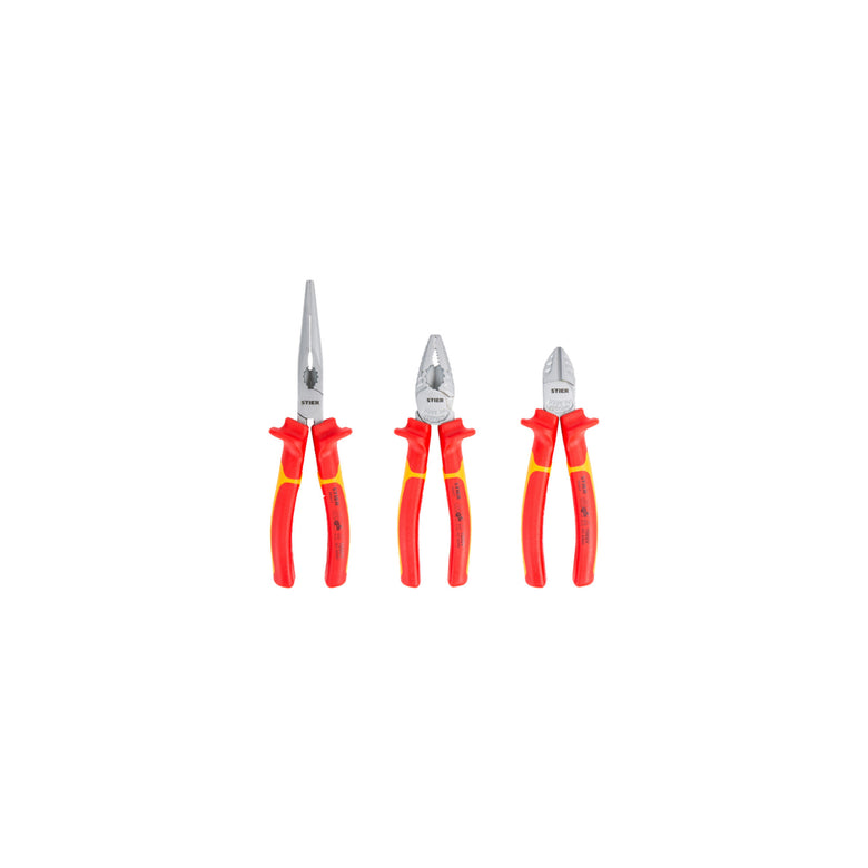 STIER pliers set VDE+ 3-piece