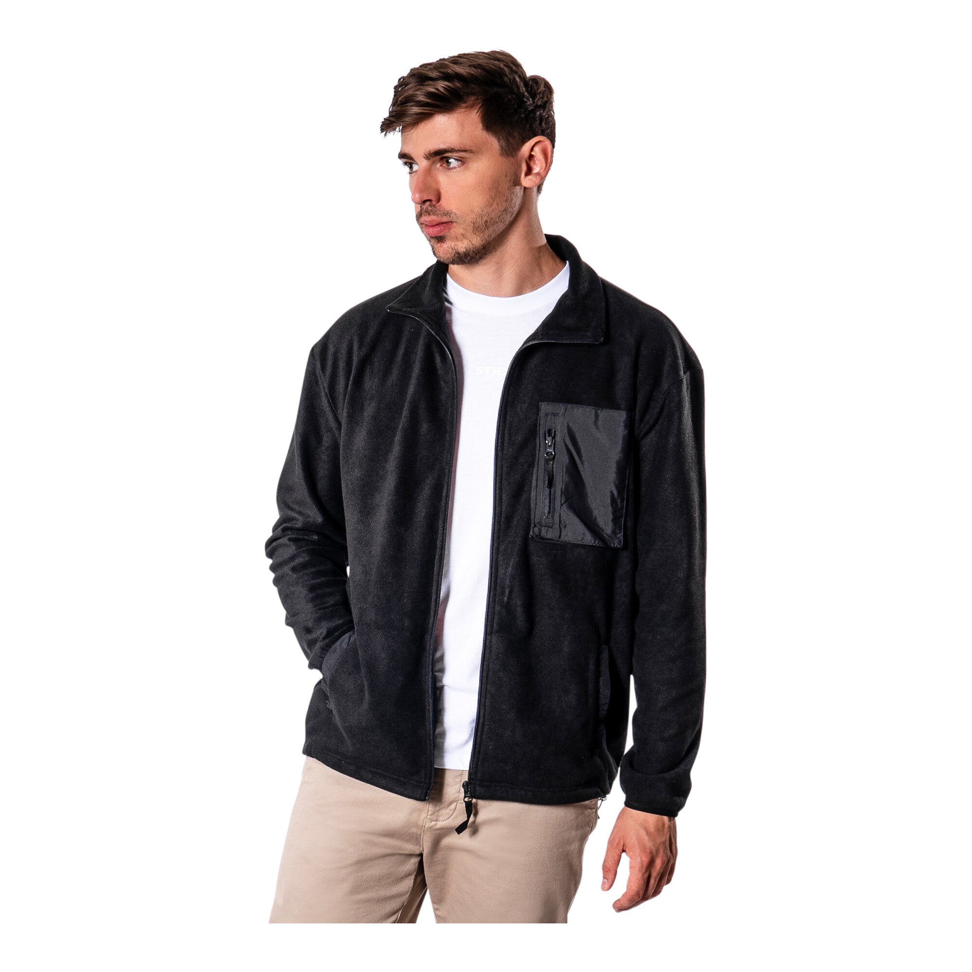 STIER Zip Fleece M Black