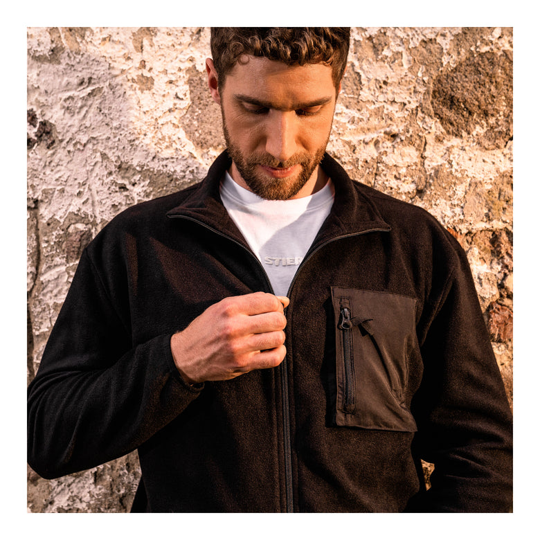 STIER Zip Fleece M Black