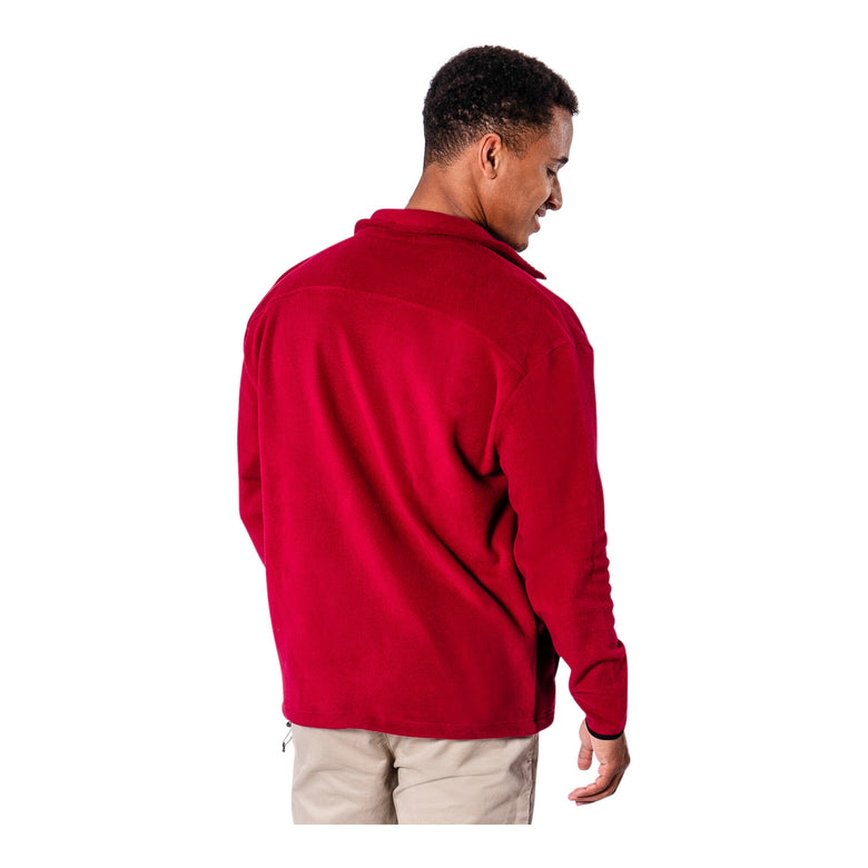 STIER Zip Fleece M Deep Red