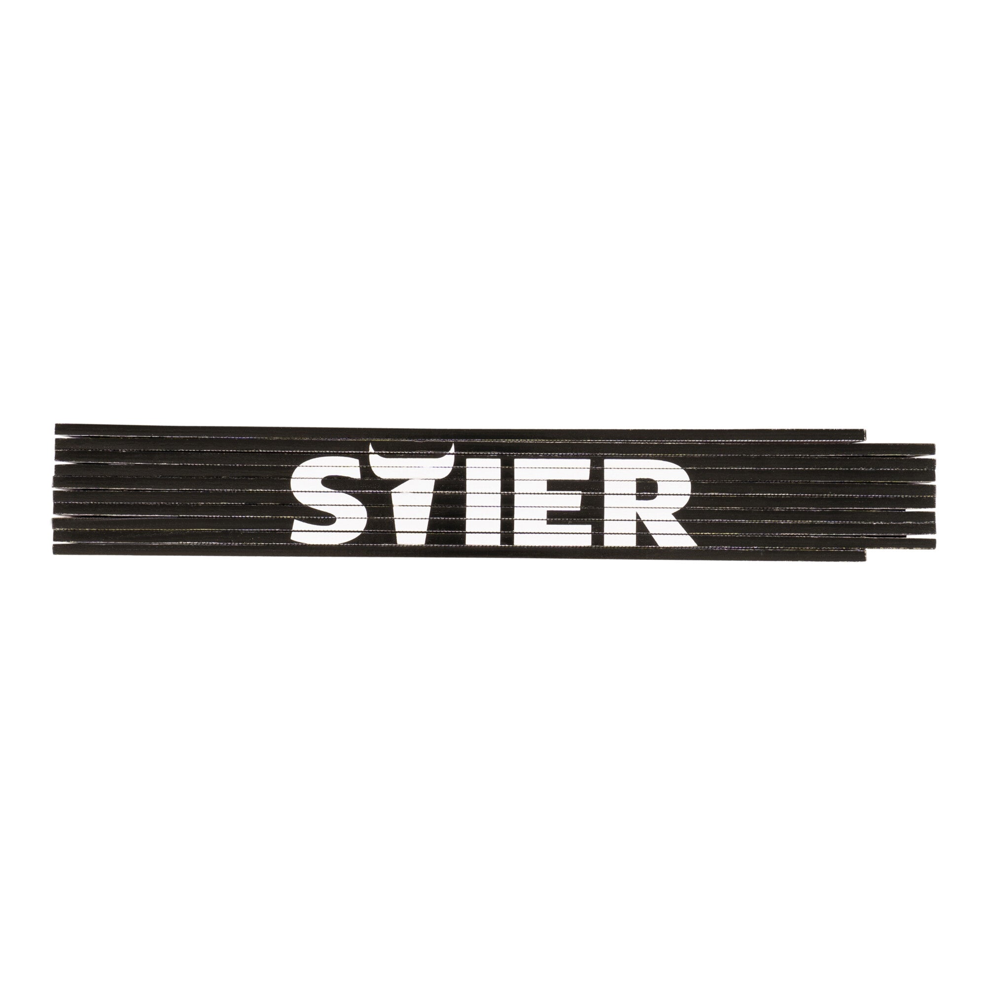 STIER folding rule 2 m length made of beechwood 10 sections 90° and 180° grid