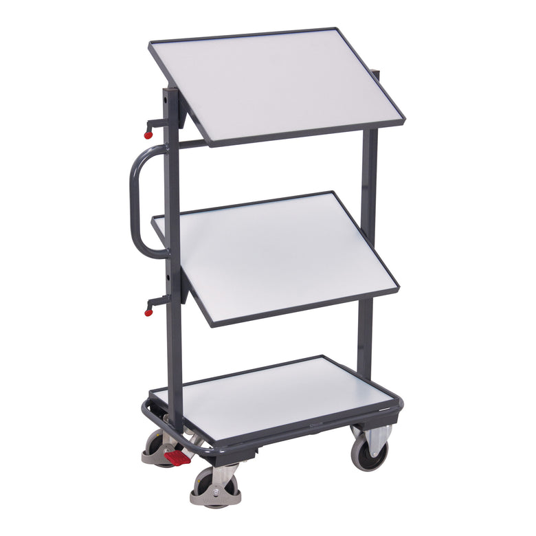 VARIOfit ESD Beistellwagen mit 3 ESD Böden neigbar