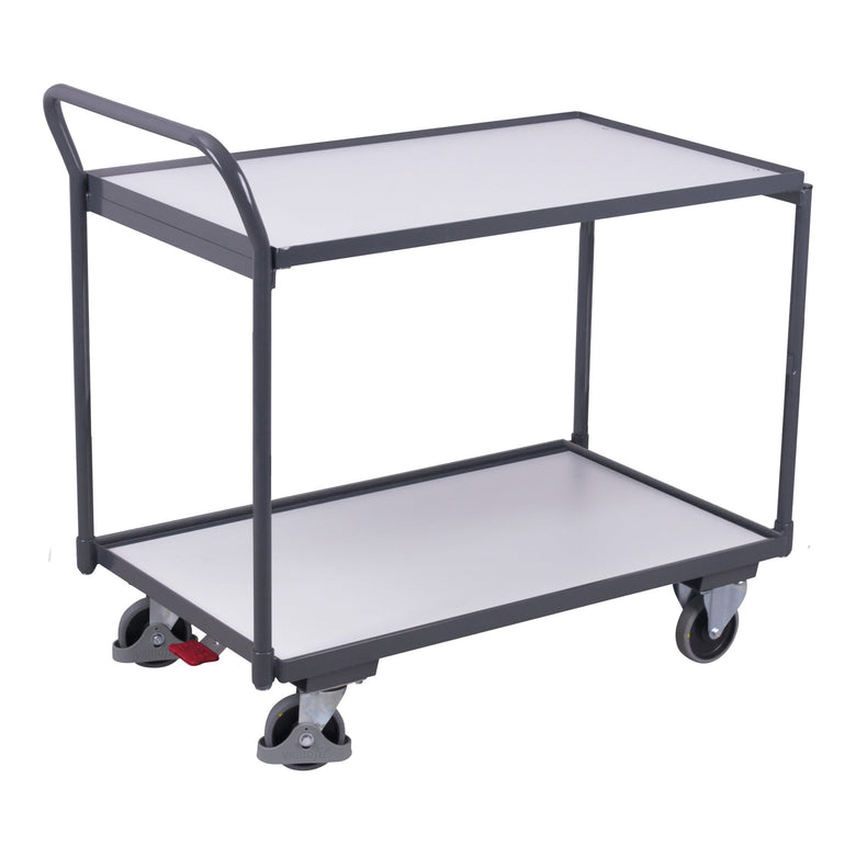 VARIOfit ESD Tischwagen mit 2 Ladeflächen 985 x 590 mm