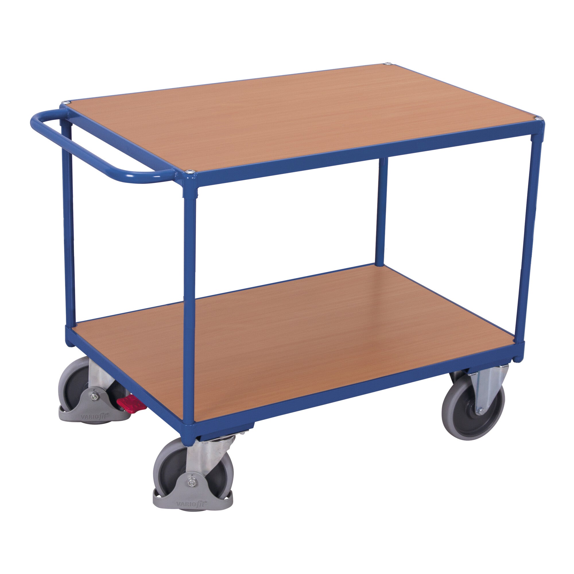 VARIOfit Schwerer Tischwagen mit 2 Ladeflächen 1.000 x 700 mm
