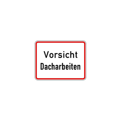 Zusatzschild blanko, 231x420mm Grund weiß - Rand schwarz RAL-Gütezeichen Folie