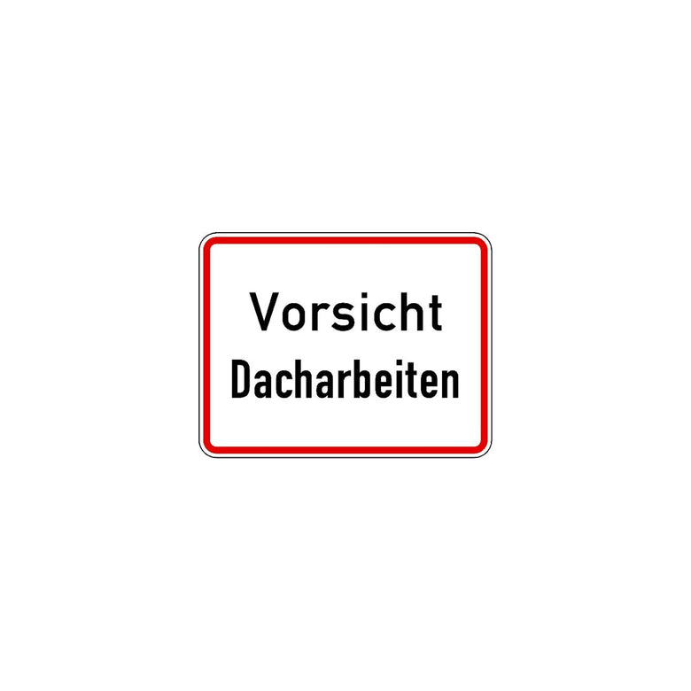 Zusatzschild blanko, 231x420mm Grund weiß - Rand schwarz RAL-Gütezeichen Folie