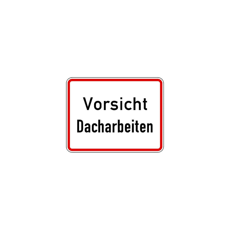 Zusatzschild blanko, 231x420mm Grund weiß - Rand schwarz RAL-Gütezeichen Folie